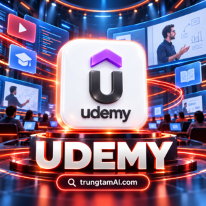 Hình ảnh khóa học Udemy bản quyền tại trungtamAI.com