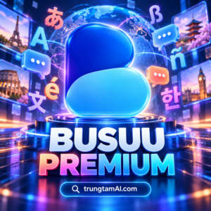 Ảnh tài khoản Busuu Premium bản quyền tại trungtamAI.com