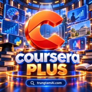 Ảnh tài khoản Coursera Plus bản quyền tại trungtamAI.com
