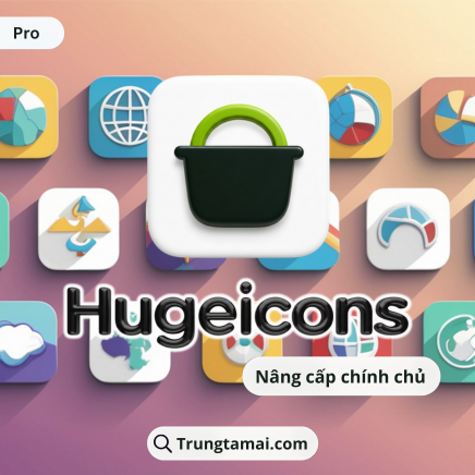 Tài khoản Hugeicons Pro