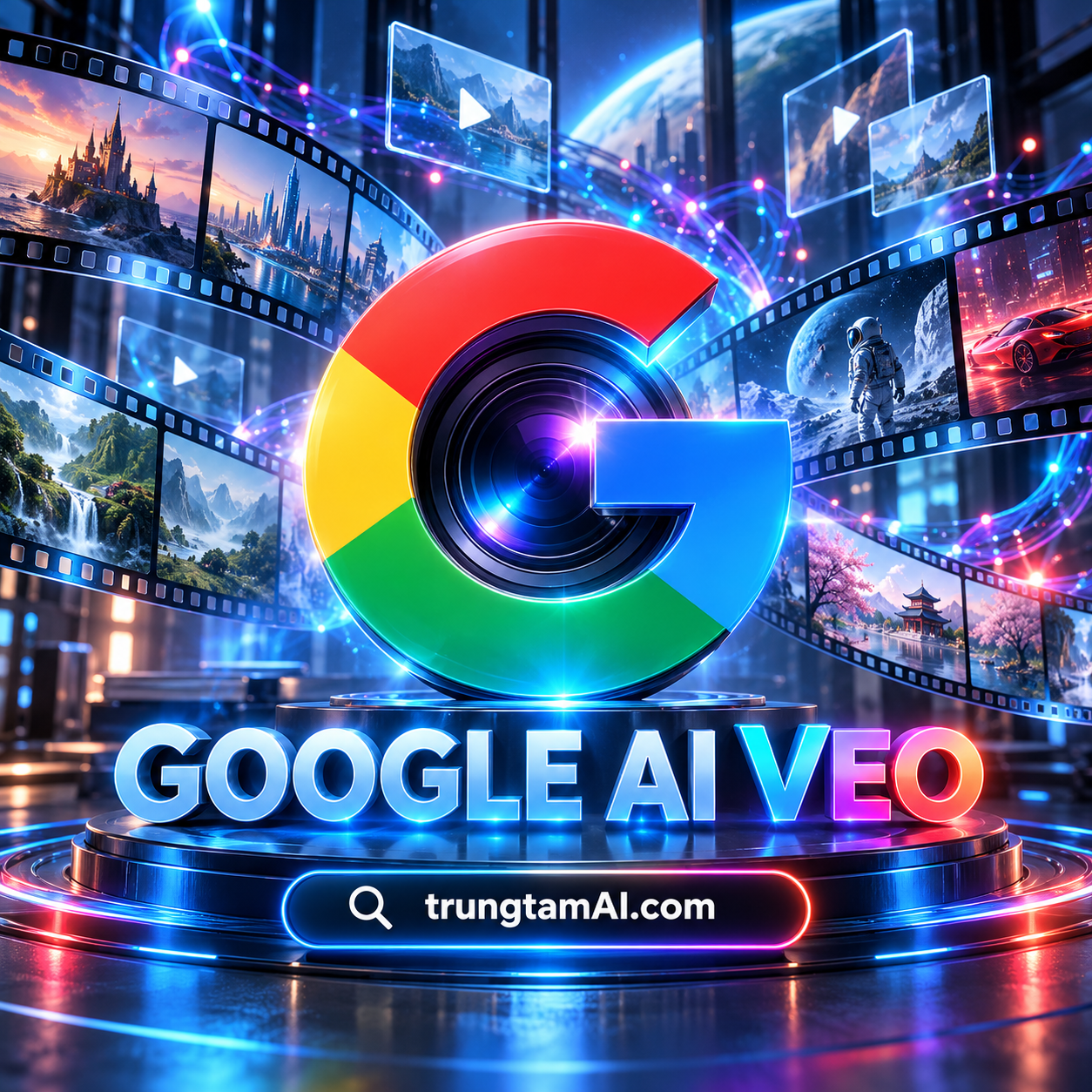 Ảnh sản phẩm Google AI Veo3 - trungtamAI.com