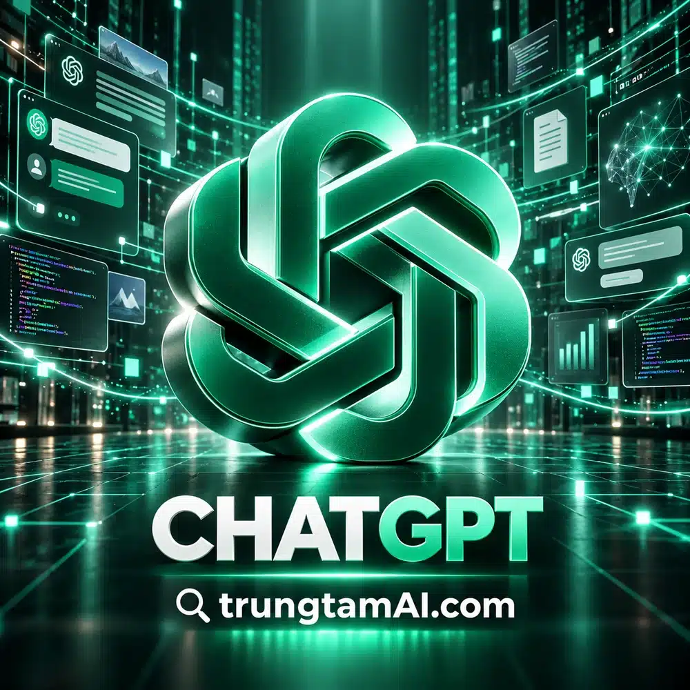 Ảnh tài khoản ChatGPT tại trungtamAI.com