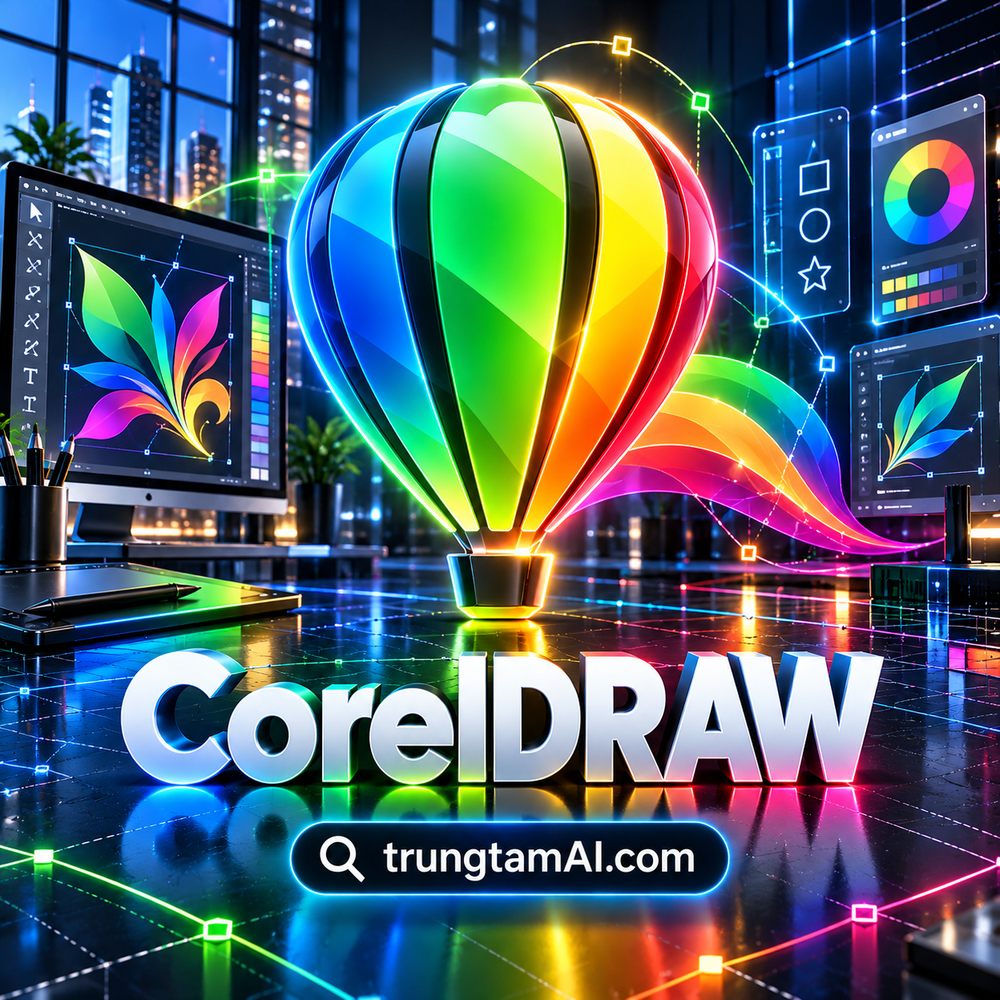Ảnh tài khoản CorelDRAW 2024 bản quyền tại trungtamAI.com