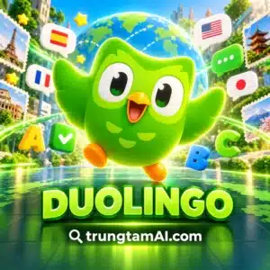 Ảnh tài khoản Duolingo tại trungtamAI.com