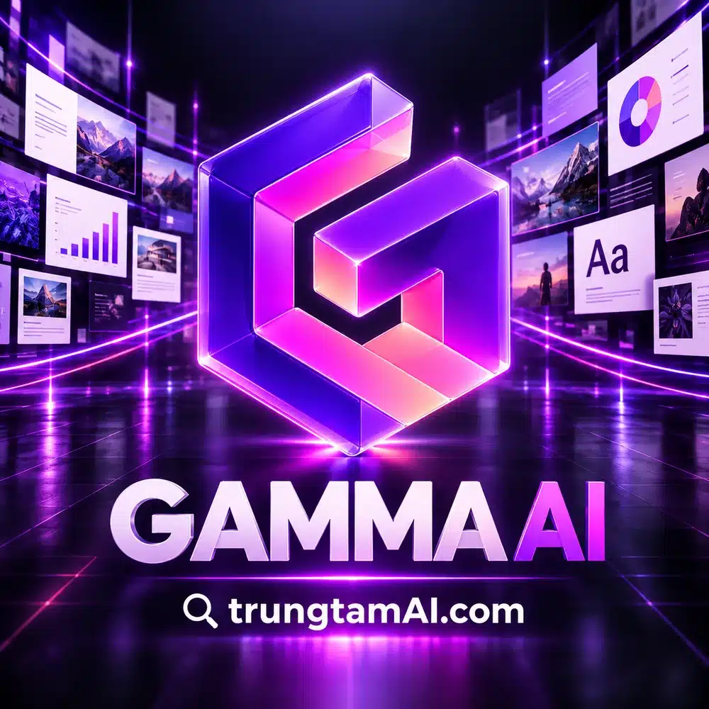 Ảnh tài khoản Gamma AI tại trungtamAI.com