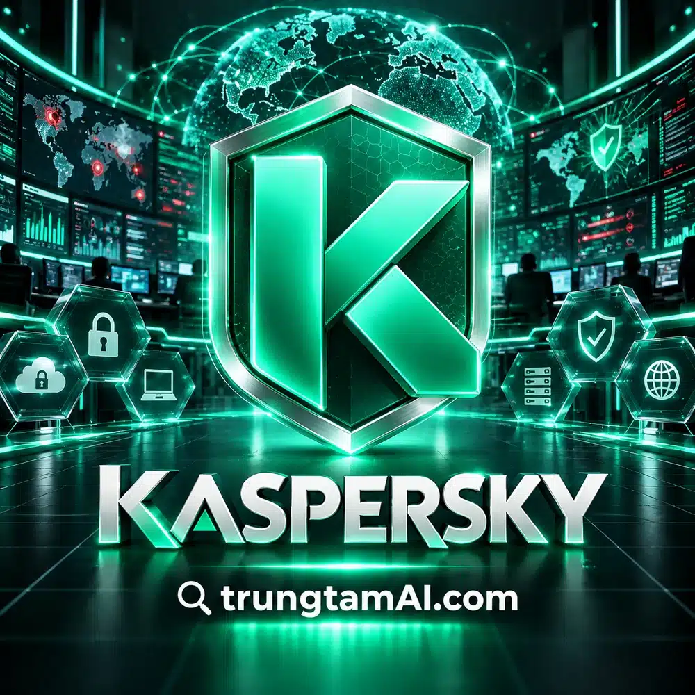 Ảnh tài khoản Kaspersky tại trungtamAI.com